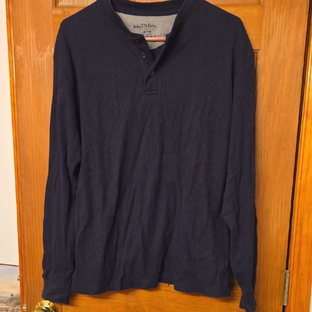 Men's Black Long Sleeve Shirt